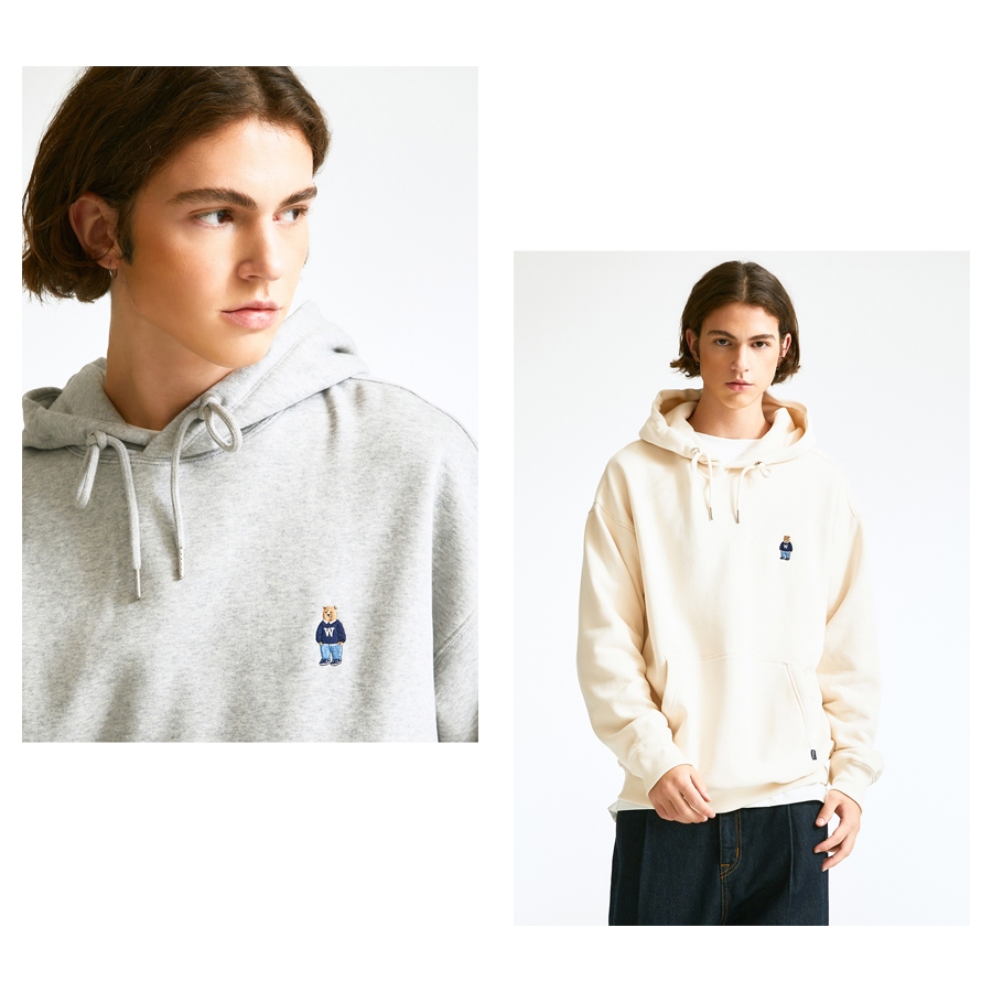 Áo Thun Hoodie WHO.A.U WHMHD4T02U Steve Embroidered Hoodie form unisex