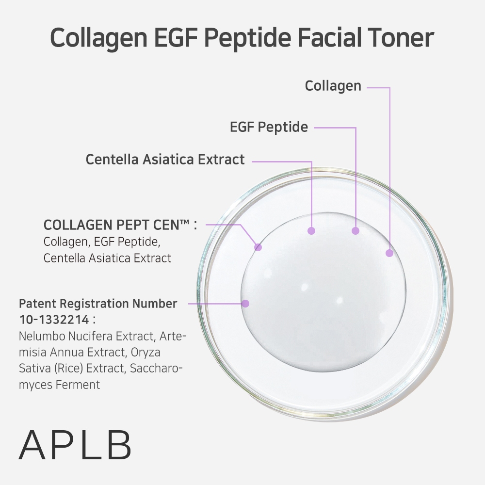 Toner Dưỡng Ẩm Chống Lão Hóa Tăng Độ Đàn Hồi Cho Da APLB Collagen EGF Peptide Facial Toner 160ml