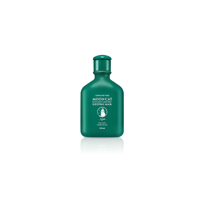 Always be pure mooncat rich moist greenery sleeping mask 50ml,150ml