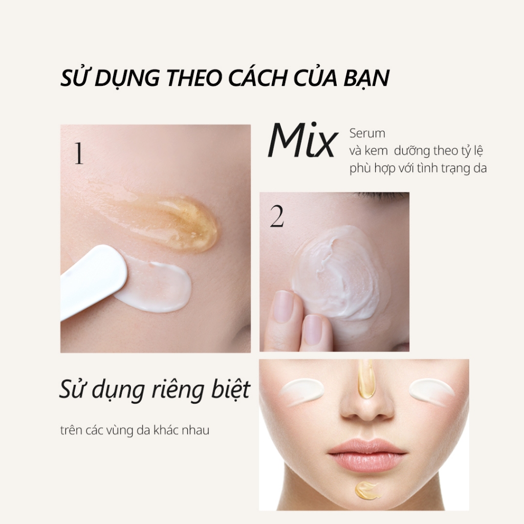 Hàng tặng Không Bán - Serum & kem dưỡng 2 ngăn 13g