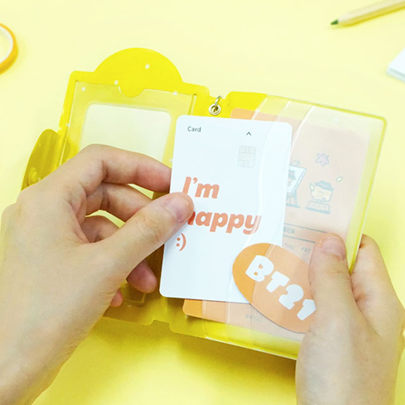 Ví Đựng Thẻ Ảnh minini bt21 Hàng Chính Thức