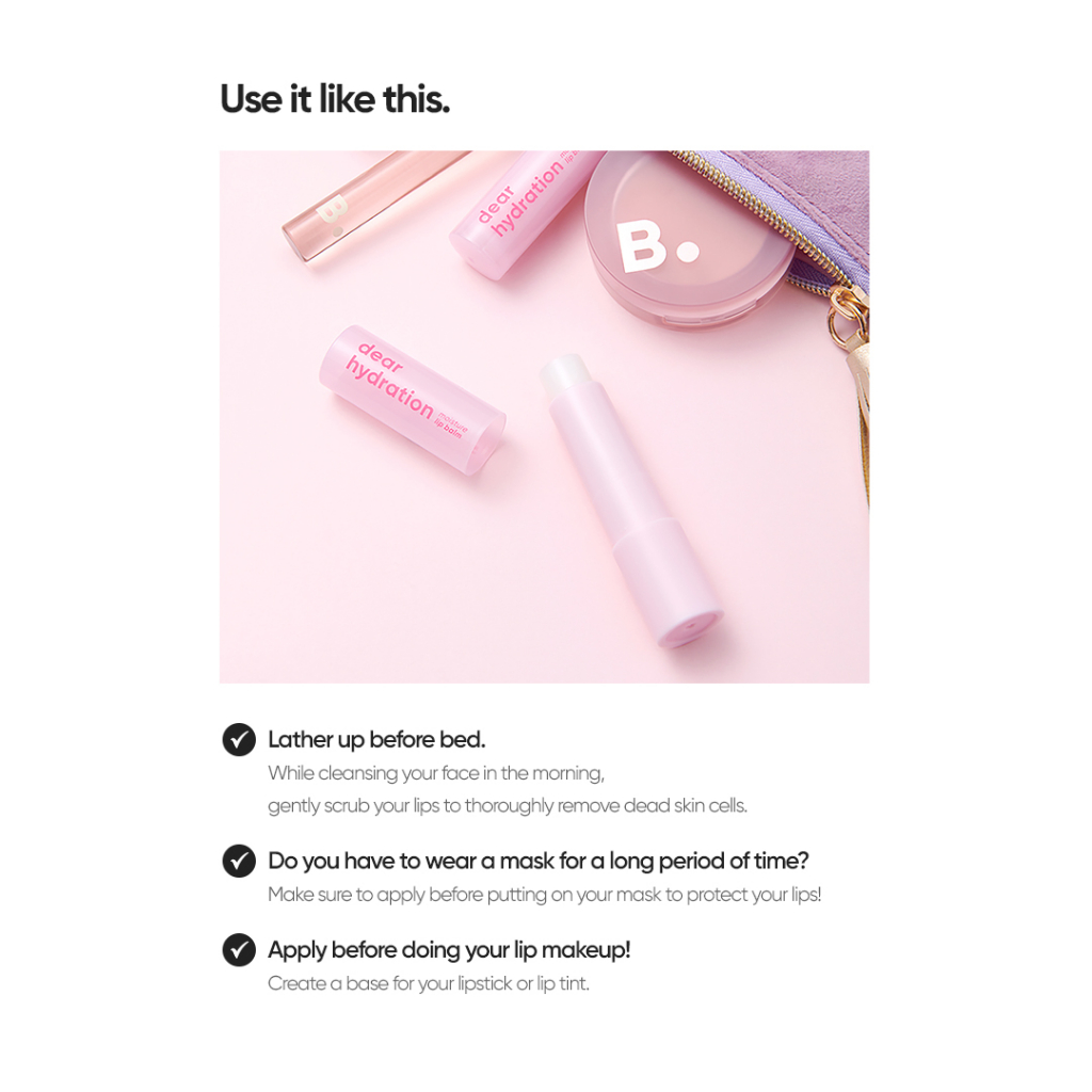 Banila CO Dear Hydration Moisture Bounce Eye Cream & Lip Balm, Water Dew Mask, Peach-Collagen Mask - Shea Butter, Hydrating & Smoothing, pH Balanced
