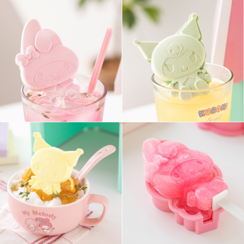 SANRIO Khuôn Làm Kem Que Hình kuromi / my melody Đáng Yêu
