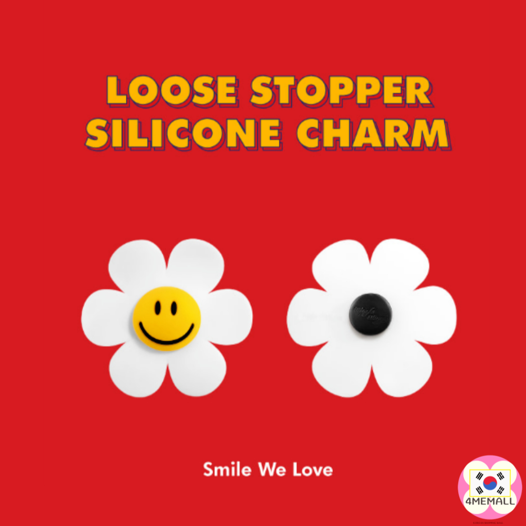 Wiggle Bộ 3 Miếng Chặn Bằng silicone Chống Chảy Xệ Hình Mặt Cười we love we love, cherry Trang Trí Giày jibbits
