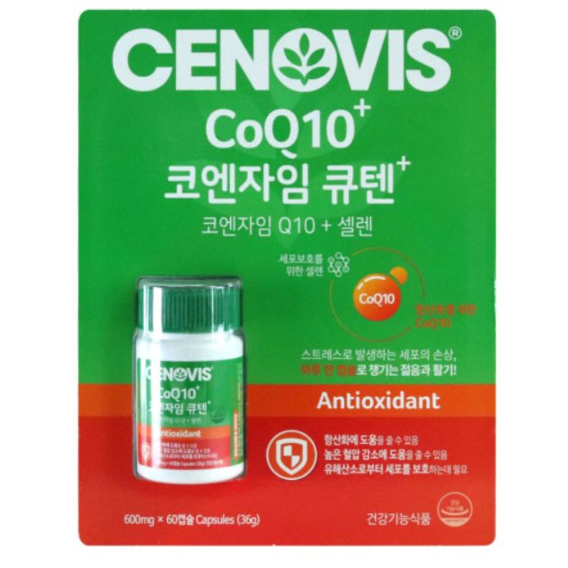 [cenovis] Coenzyme q 10 + Telenium 600Mgx60Casules (36g)