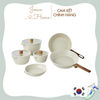 [Hàng chính hãng] Chảo chống dính đáy từ MODERNHOUSE làm từ nhôm đúc phủ gốm tráng men 20 - 24 - 28 cm Hàn Quốc (màu trắng sữa)