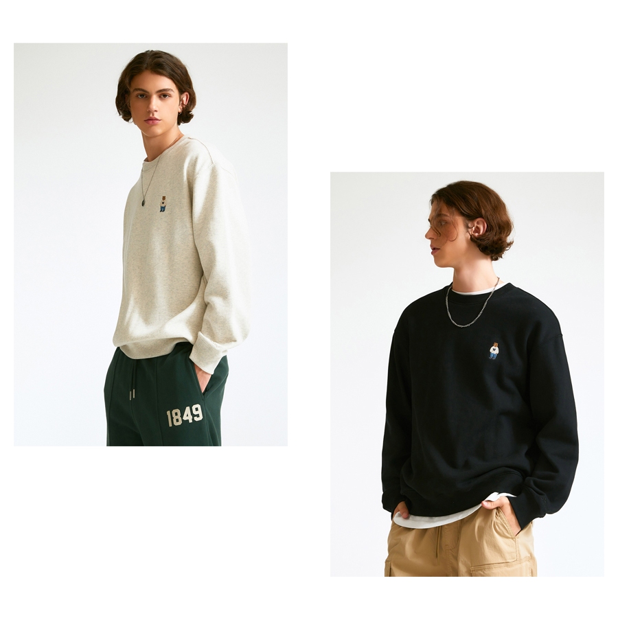Áo Sweatshirt WHO.A.U WHMWD4T01U Steve Embroidery Sweatshirt
