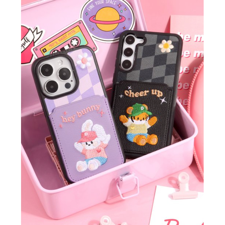[DesignSkin] Vỏ điện thoại bỏ túi đựng thẻ thêu, vỏ iPhone15, vỏ iPhone14, vỏ iPhone13, vỏ iPhone12,