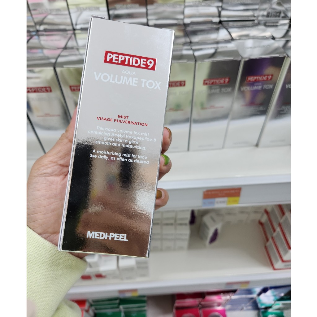 Xịt dưỡng da, giảm nếp nhăn Medi peel PEPTIDE 9 AQUA VOLUME TOX MIST 50 Ml