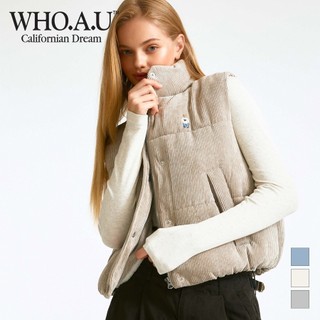 Áo Phao Nữ WHO.A.U WHVWD4T07F Women Steve Crop Corduroy Vest