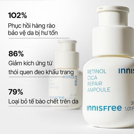 Tinh chất dưỡng phục hồi da innisfree Retinol Cica Repair Ampoule   30ml / 50ml