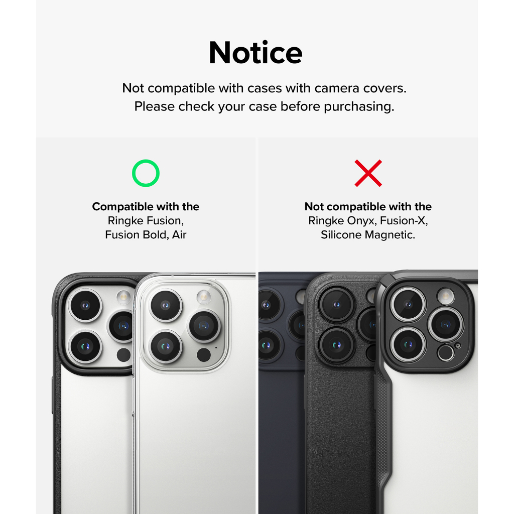 Kính cường lực camera RINGKE thích hợp cho iPhone 15 Pro Max 15 Pro