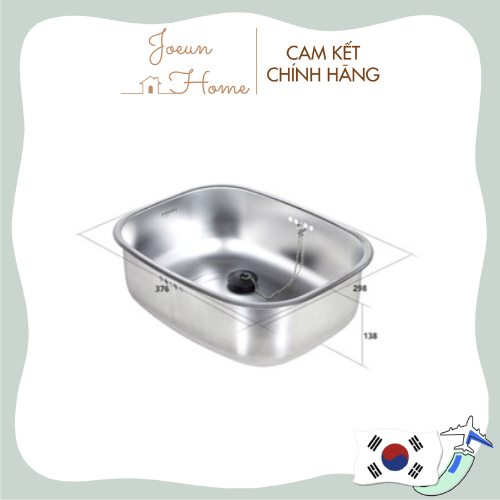 Rổ / Chậu rửa đa năng HASSEM | Rổ / Chậu rửa inox bổ sung cho chậu rửa bát 1 ngăn [Hàng nội địa Hàn Quốc]
