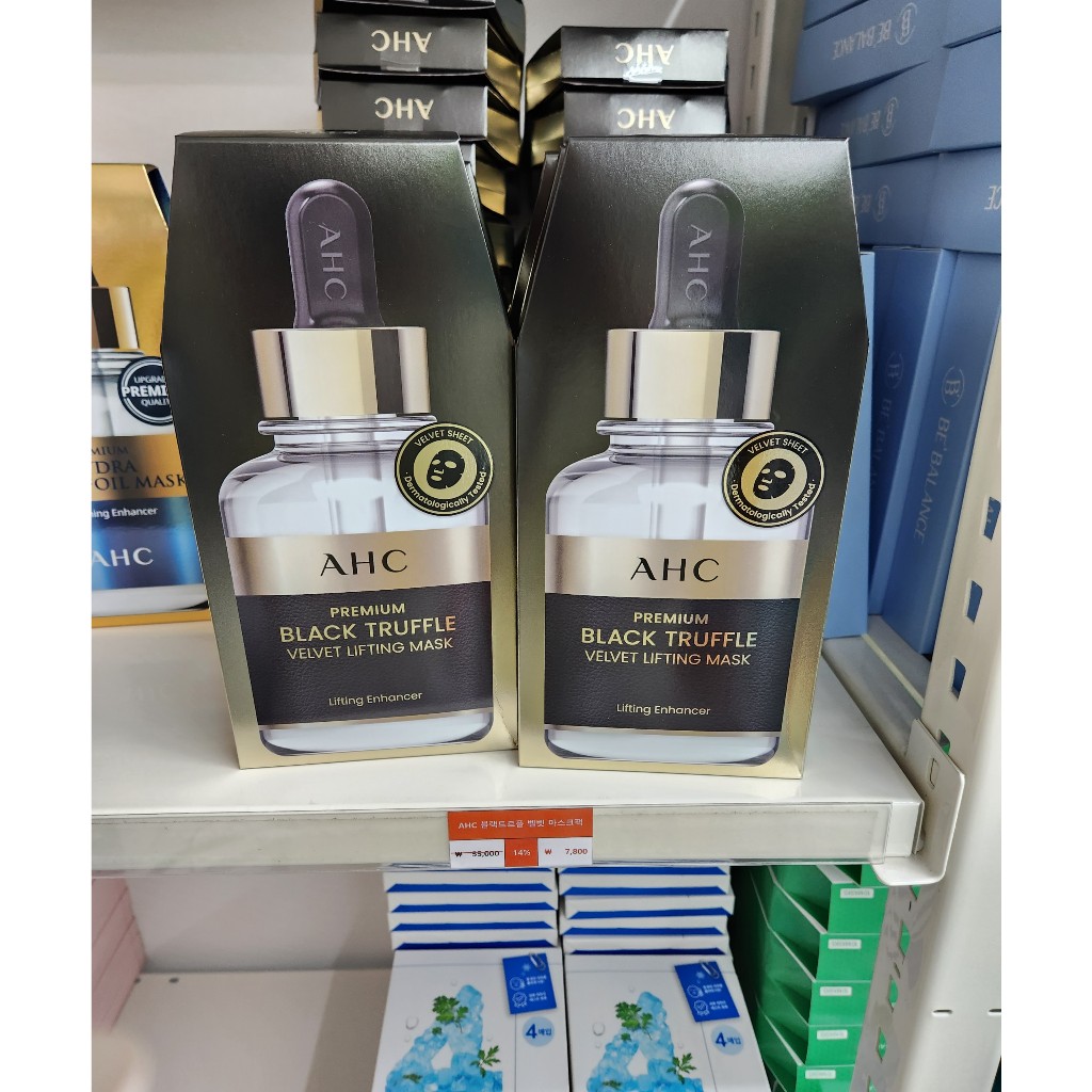Mặt Nạ AHC Hàn Quốc  Premium Black Truffle Velvet Mask  30g x 5 Miếng