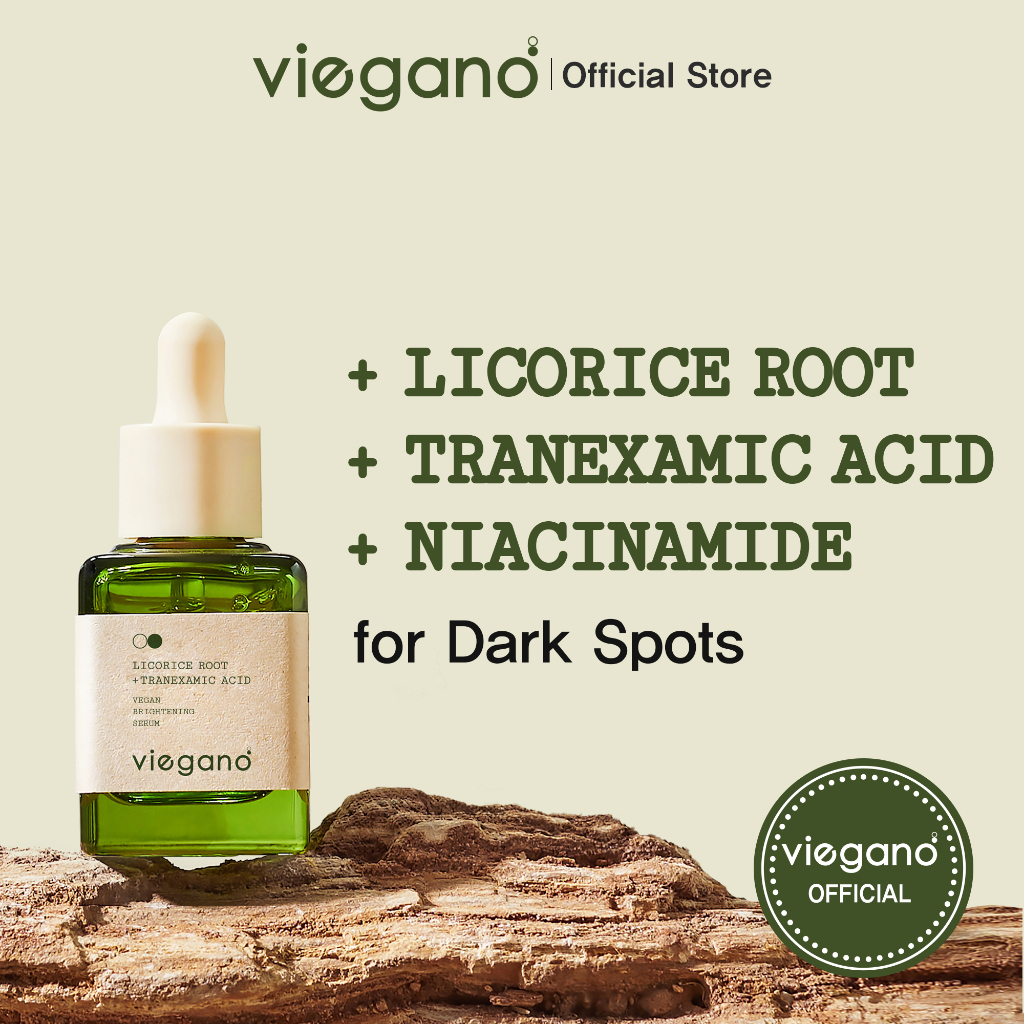 Tinh chất viegano rễ liễu và axit tranexamic thuần chay giúp làm sáng da xóa mờ đốm đen hiệu quả 35 ml