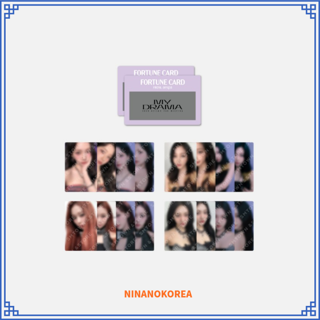 2023 aespa FAN MEETING  FORTUNE SCRATCH CARD SET
