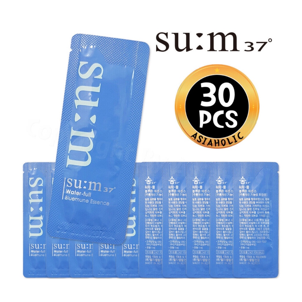 SP12 Tinh chất siêu cấp nước, phục hồi tái tạo da SUM 37 Water full Bluemune Esence 1ml x 30ea