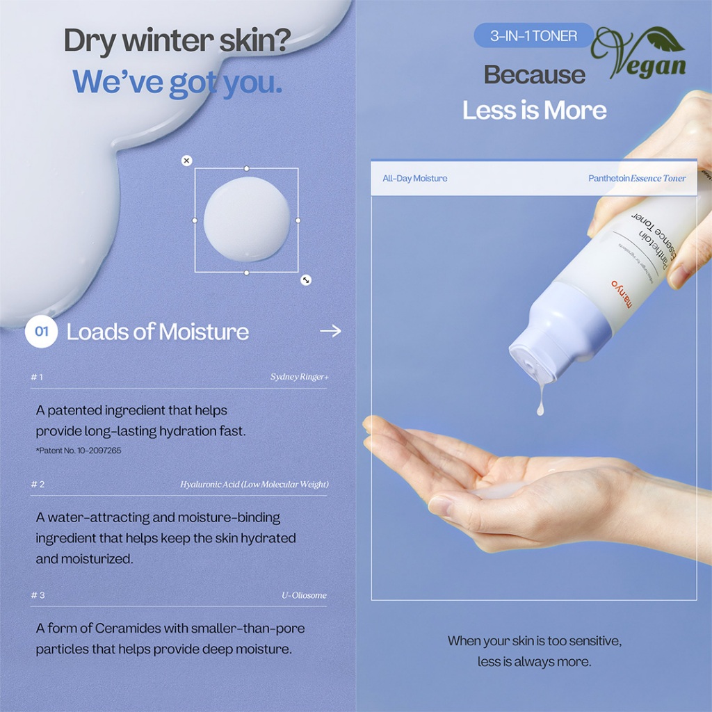MANYO  Panthetoin Essence Toner / Cream / Enriched Balm Tinh Chất panthetoin / Kem / Kem Dưỡng Ẩm Sâu - Dưỡng Ẩm Sâu
