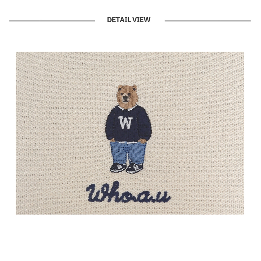 Túi Xách WHO.A.U WHBGD4911A Steve Canvas Square Bucket Bag