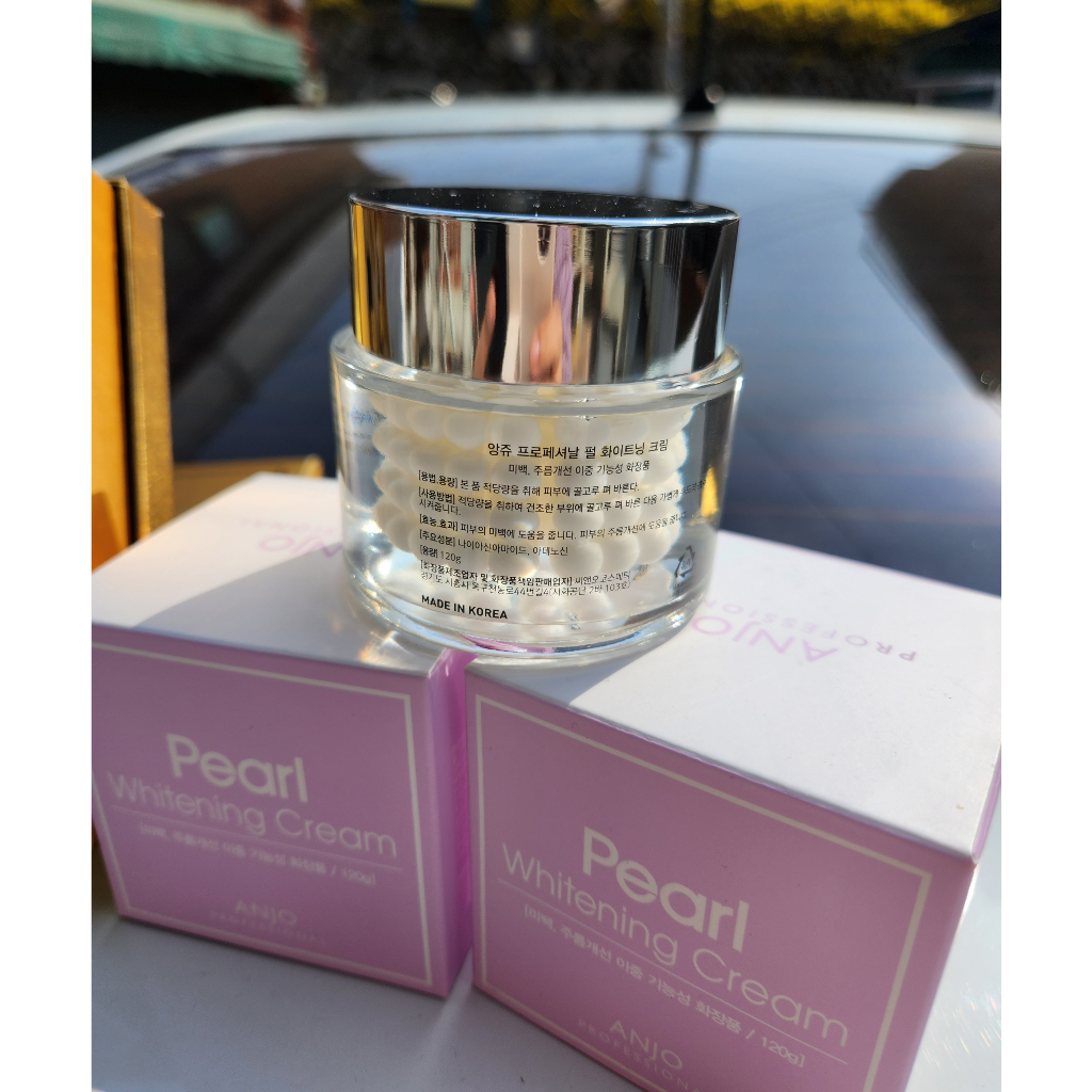 Kem Dưỡng Trắng Da / Dưỡng ẩm/  Chống Nếp Nhăn Chiết Xuất Ngọc Trai ANJO PEARL WHITENING CREAM120g