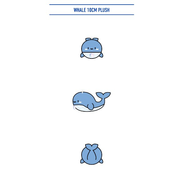 NMIXX WHALE 10CM PLUSH - MIXX UNIVERSITY