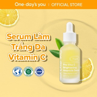  Tinh chất Dưỡng Trắng Mờ Thâm Căng Bóng Da ONE DAY'S YOU Pro Vita-C Brightening Ampoule Serum (30ml)