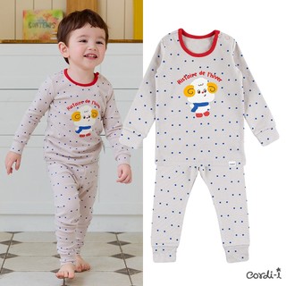 Cordi-i Bộ thu đông dài tay cao cấp cho bé Pogeul Sheep Spandex Brushed Pijamas (23FW)-AI168  Bộ quần áo thời trang bé trai bé gái chính hãng Cordi Hàn Quốc