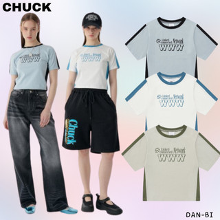 [chuck] Áo Thun Mỏng Vừa Vặn 3 Màu / Sản Phẩm Hàn Quốc Tổng Hợp 100%