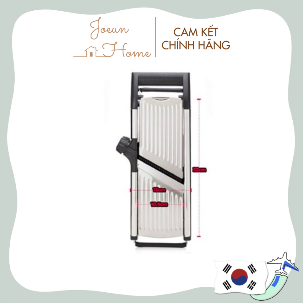 Bộ Dụng Cụ cắt thái bào sợi rau củ bằng thép không gỉ đa năng/Có tay cầm Bella Cusine - Thương hiệu Hàn Quốc