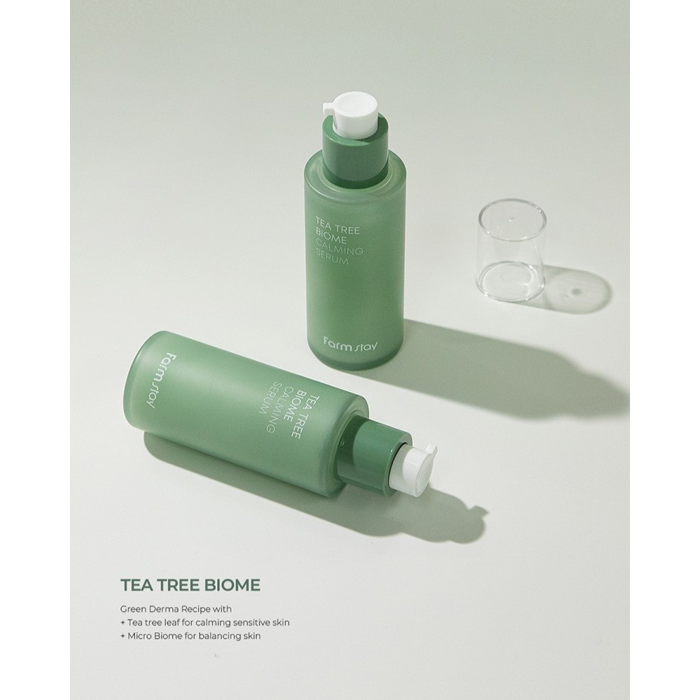 FARMSTAY Tea Tree Biome Calming Serum 50ml / Serum làm dịu và săn chắc da Hàn Quốc
