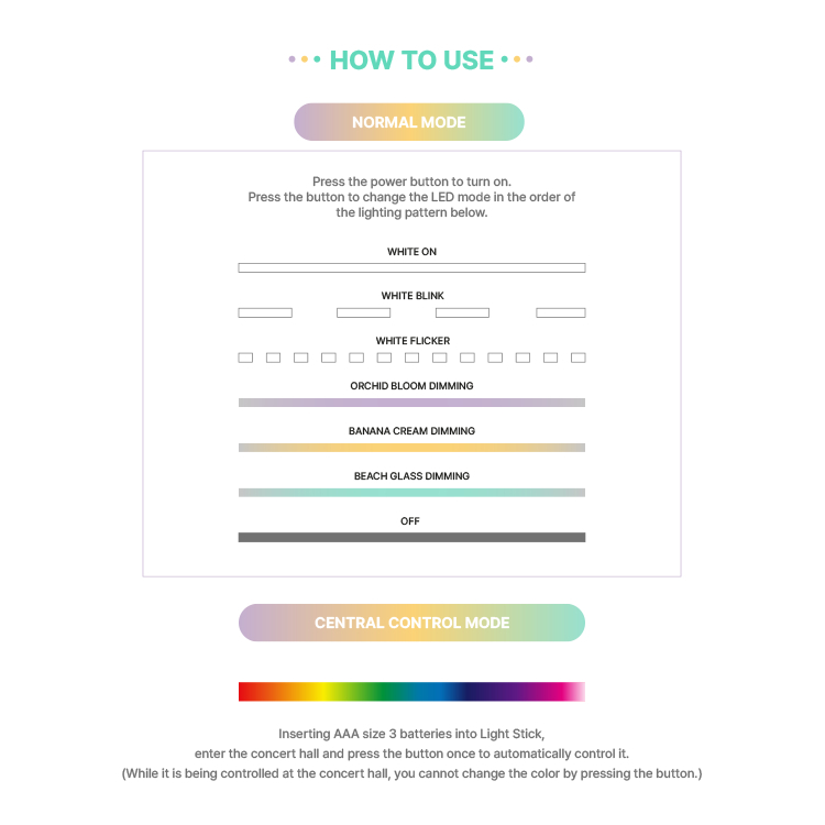 Đèn cổ vũ Lightstick chính thức IST Entertainment WEEEKLY Official Lightstick