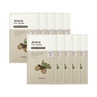  10 miếng mặt nạ peptide quả sồi se khít lỗ chân lông và cải thiện độ đàn hồi của da Acorn Pore Peptide Sheet Mask 10ea