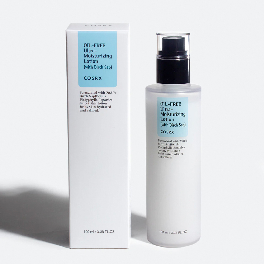 COSRX OIL-FREE Ultra Moisturizing Lotion Sữa dưỡng COSRX OIL-FREE siêu ẩm không dầu 100ml kèm vòi phun tiện dụng