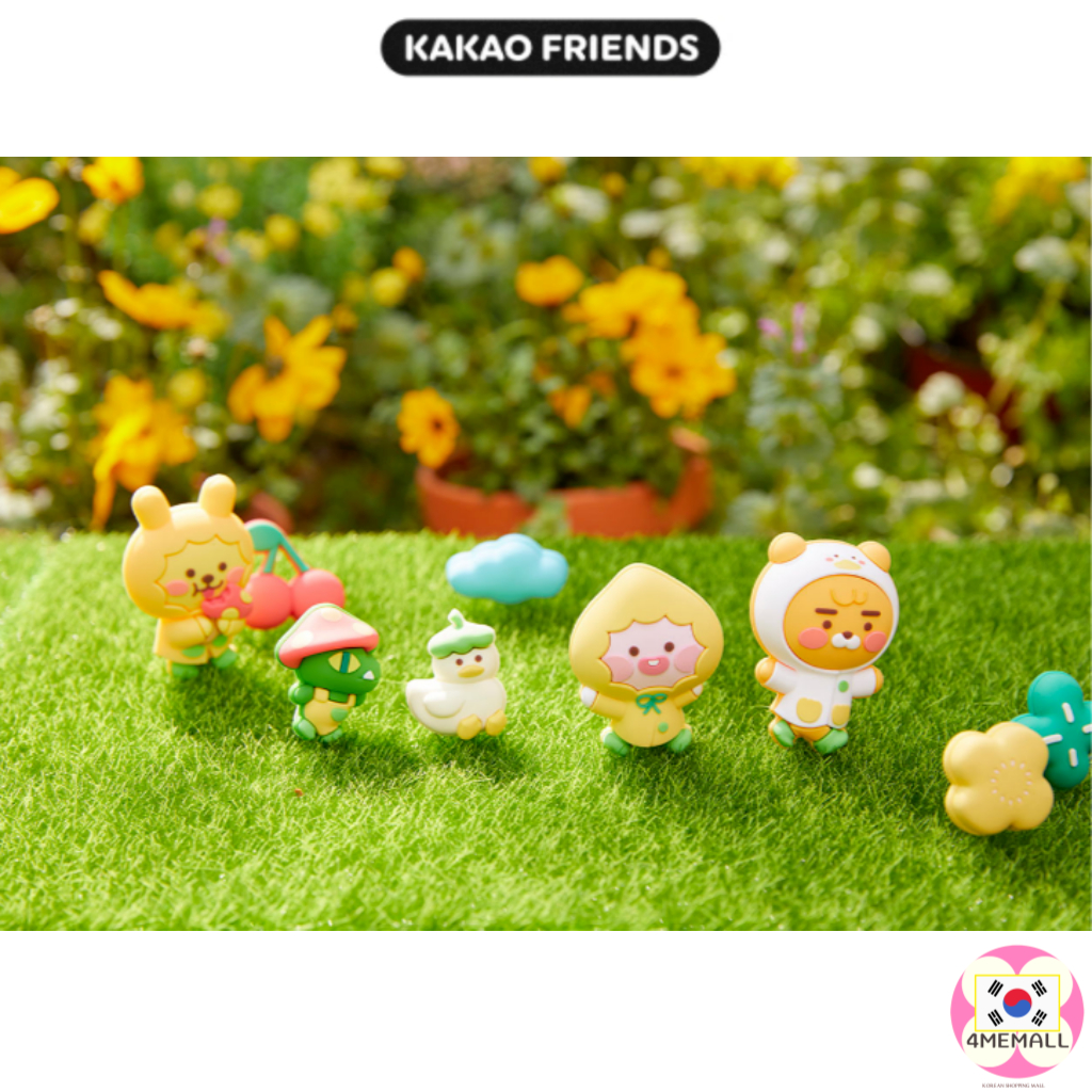 Kakao friends 1 Set Phụ Kiện Trang Trí Giày Bằng Silicon Hình Trái Cây ryan muzi apeach