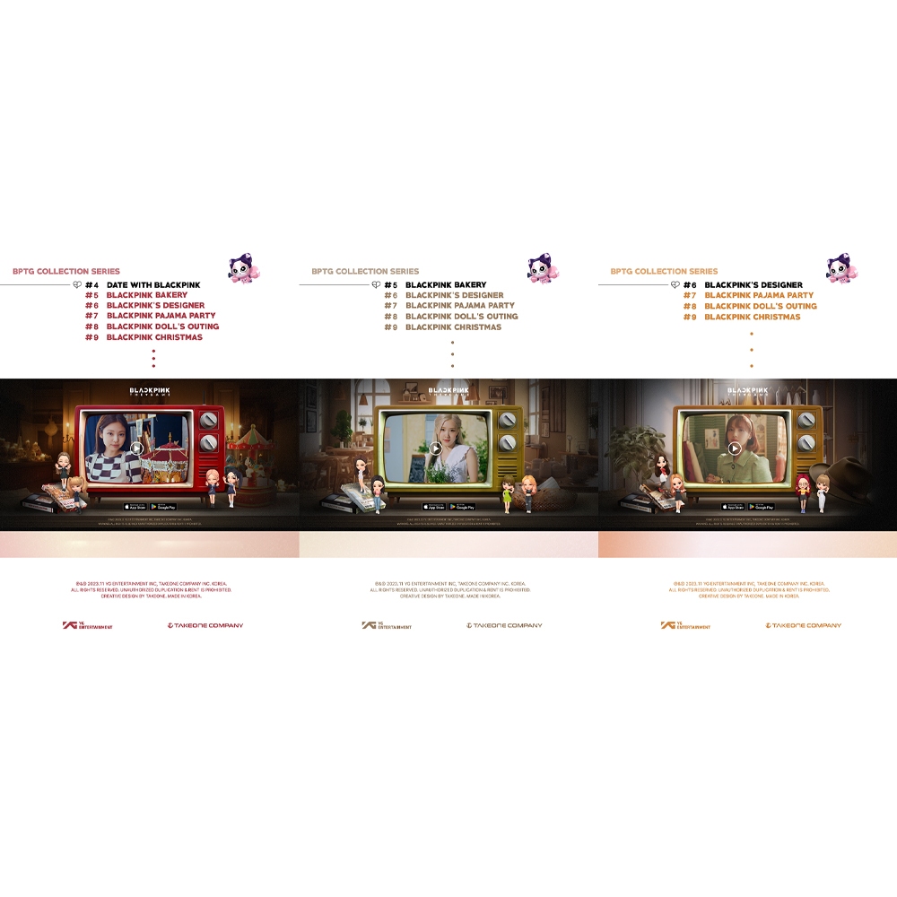 BLACKPINK - The Game Photocard Collection No.4-6