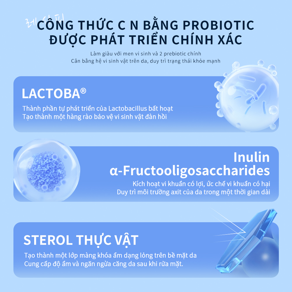 Sữa rửa mặt Lactobacillus HN. Histoire Naturelle Probiotic và Prebiotic Cleanser giúp làm sạch sâu và tăng cường hàng rào bảo vệ da.