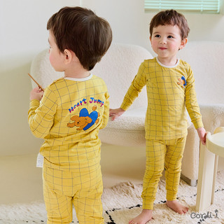 Cordi-i Bộ thun dài tay cao cấp cho bé Heart Jump Single Spandex Fabric Pijamas (23FW)-AB249 Bộ quần áo thời trang bé trai bé gái chính hãng Cordi Hàn Quốc