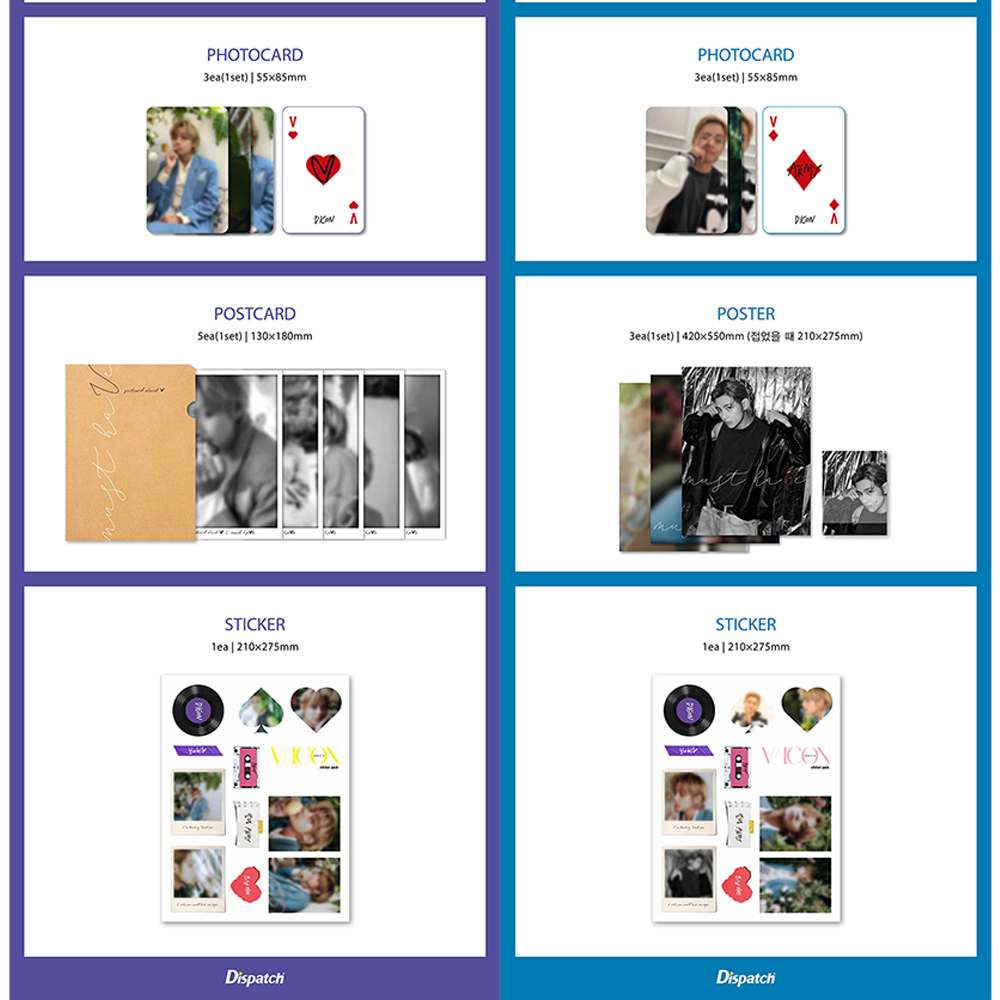 Sản phẩm lưu ảnh Hybe Labels Bts V Dicon Issue N 16 V Vicon