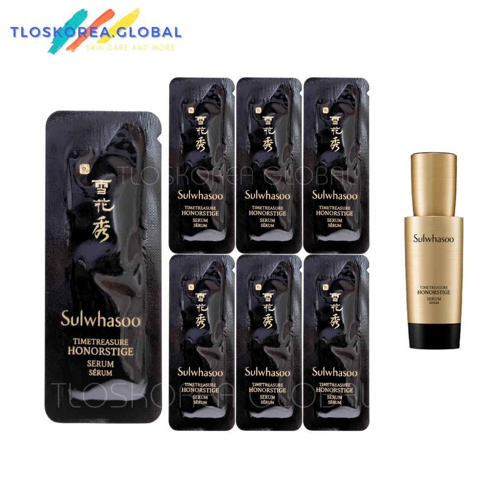 5 hoặc 12 gói tinh chất trẻ hóa da chiết xuất linh chi đen sâm đen Sulwhasoo timetreasure honorstige serum 1ml