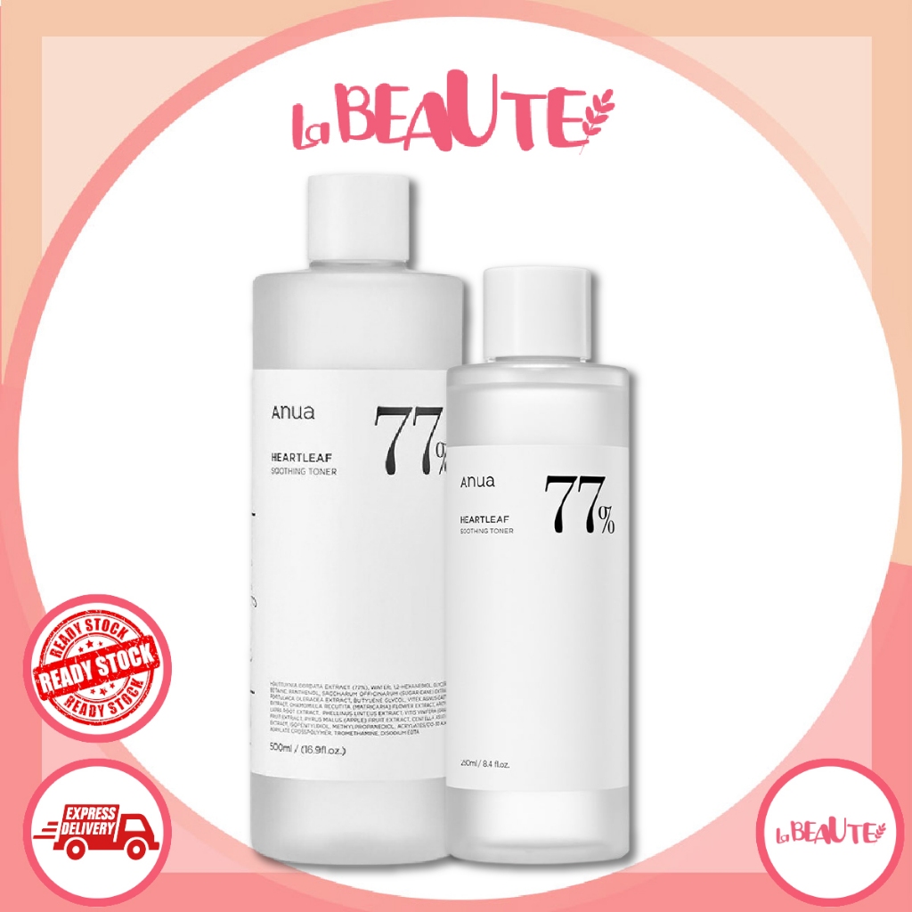 Anua Heartleaf Soothing Toner / Heartleaf 77 + Mặt nạ làm dịu 5 Cái / 10 Cái