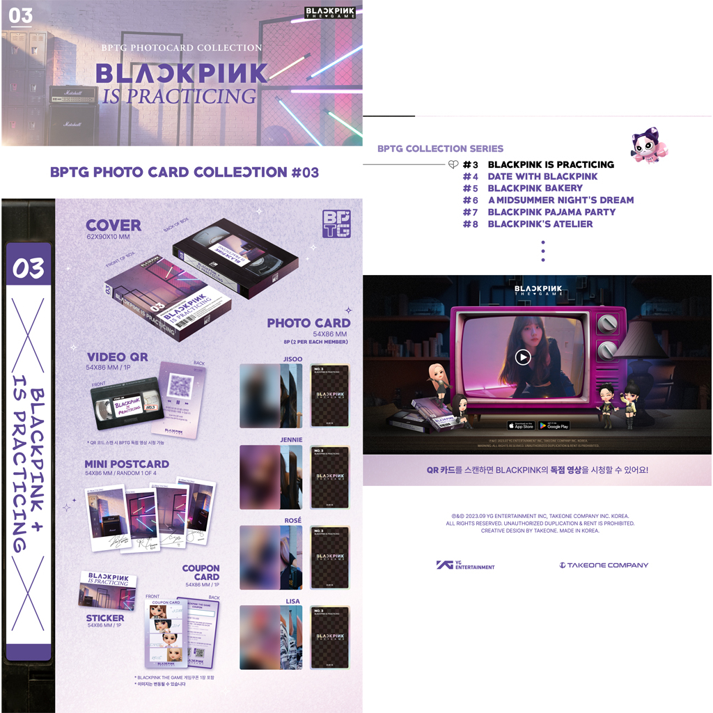 BLACKPINK - THE GAME BỘ SƯU TẬP THẺ ẢNH