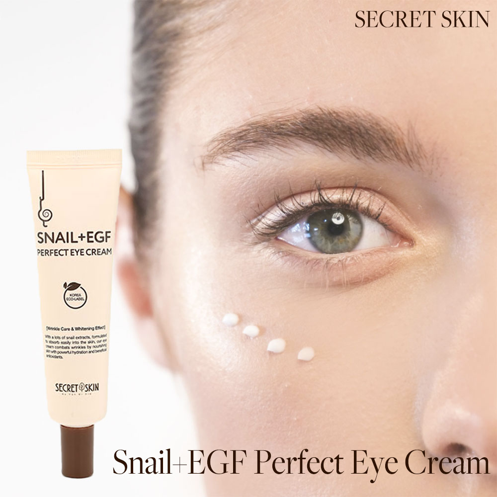 SECRET SKIN Kem Dưỡng Da Mắt Chiết Xuất Ốc Sên / EGF 30g Dưỡng Ẩm Làm Sáng Và Phục Hồi Làn Da