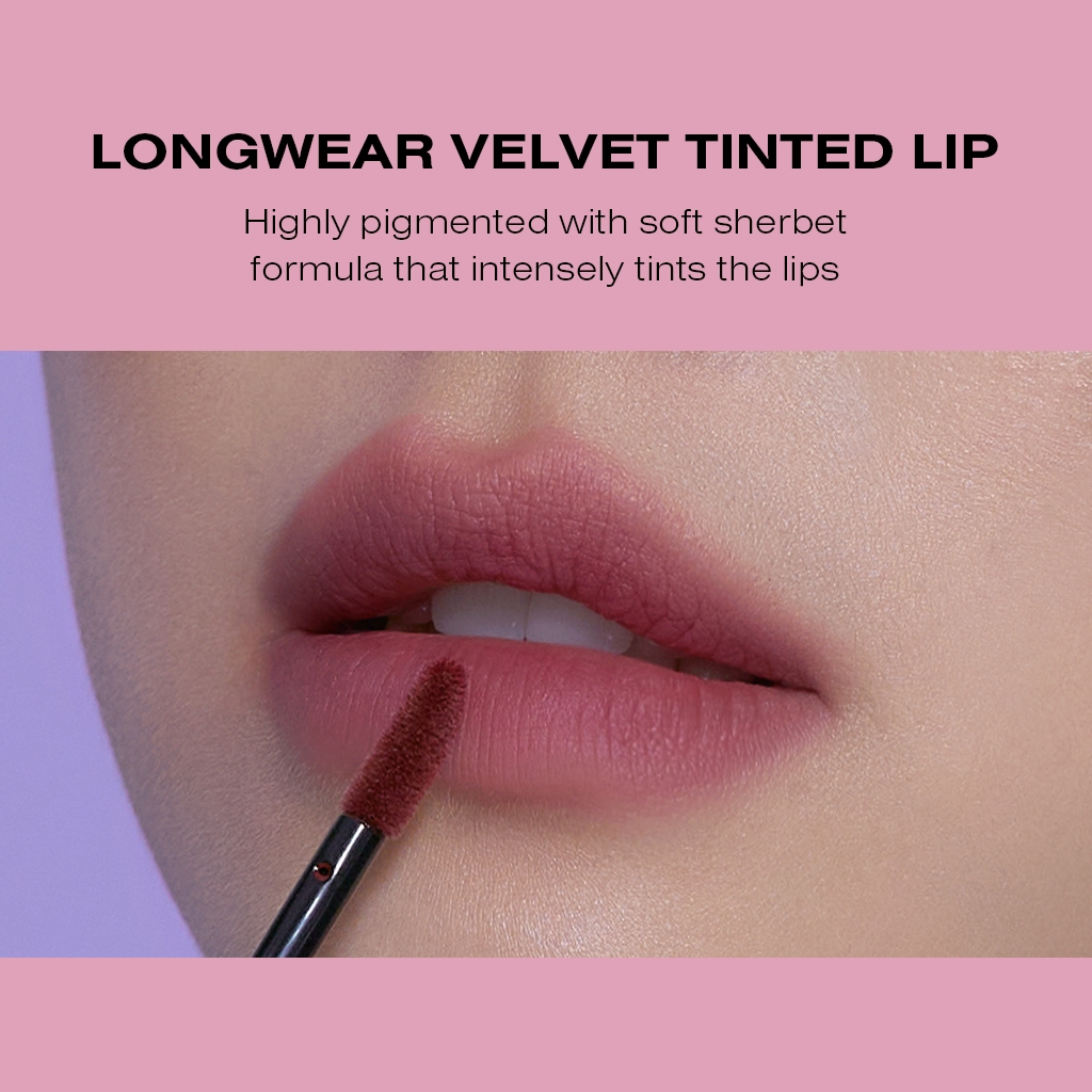 3CE Velvet Lip Tint Smiley Edition Son kem lì 3CE nhung lì mịn màng phiên bản Smiley 4g | Official Store Lip Make up Cosmetic