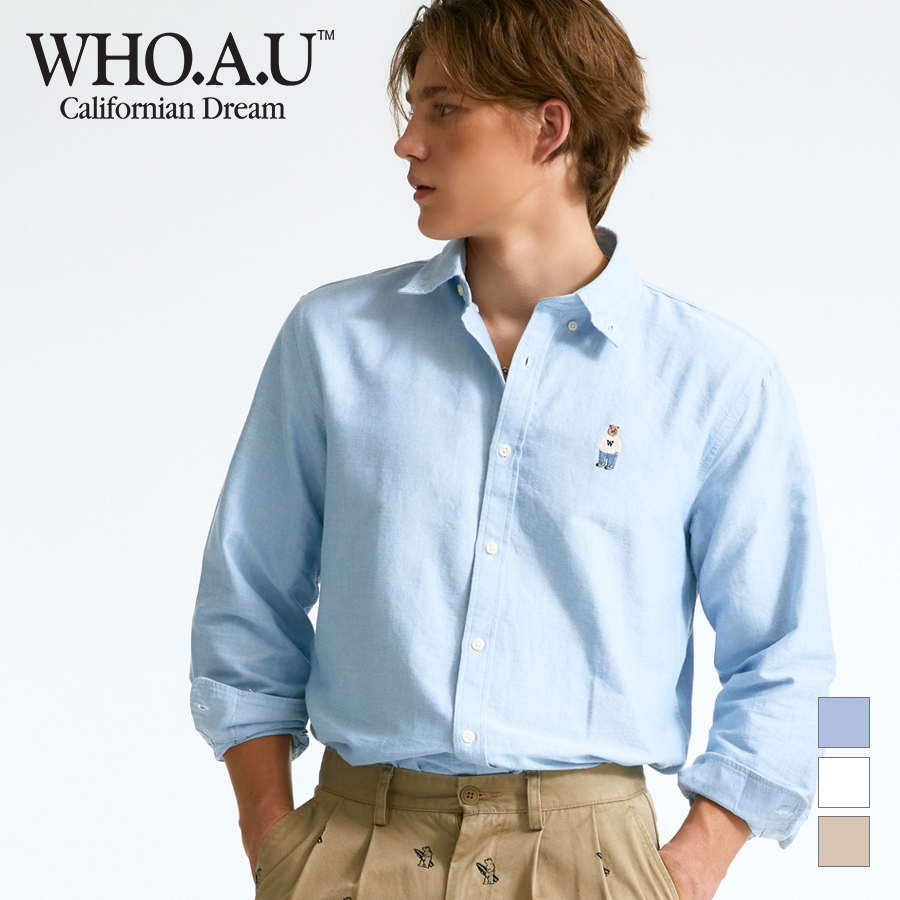 [WHO.A.U] Áo Sơ Mi Steve Oxford Shirts Unisex Style | WHYWD3811U