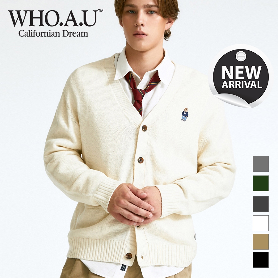 Áo cardigan WHOAU WHCKD4901U Steve cổ chữ V thời trang