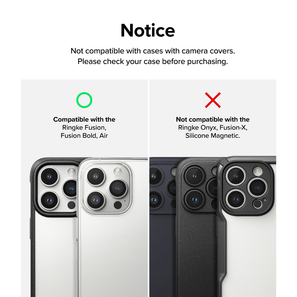 Ringke Khung Nhôm Bảo Vệ camera Cho iPhone 15 Pro Max 15 Pro