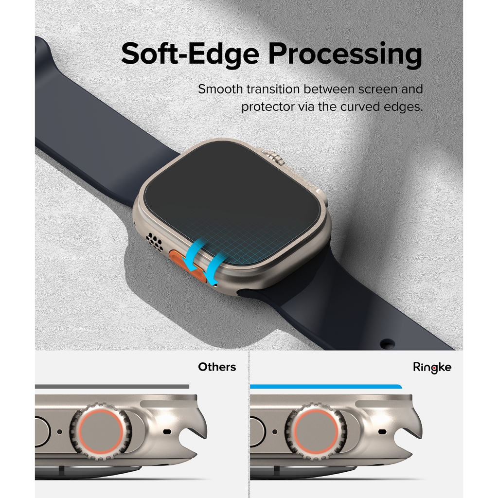 Kính cường lực RINGKE bảo vệ màn hình thích hợp cho Apple Watch Ultra 2 Ultra