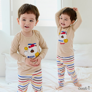 Cordi-i Bộ thun dài tay cao cấp cho bé Hellocopter Single Spandex Fabric Pijamas (23FW)-AB242 Bộ quần áo thời trang bé trai bé gái chính hãng Cordi Hàn Quốc
