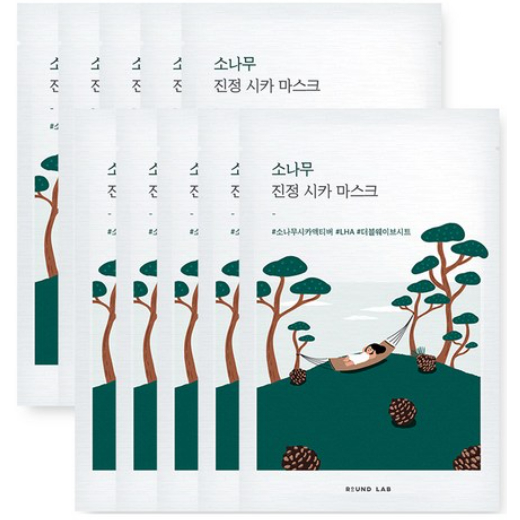 Round lab Pine tree Calming Cica Mask 5,10ea