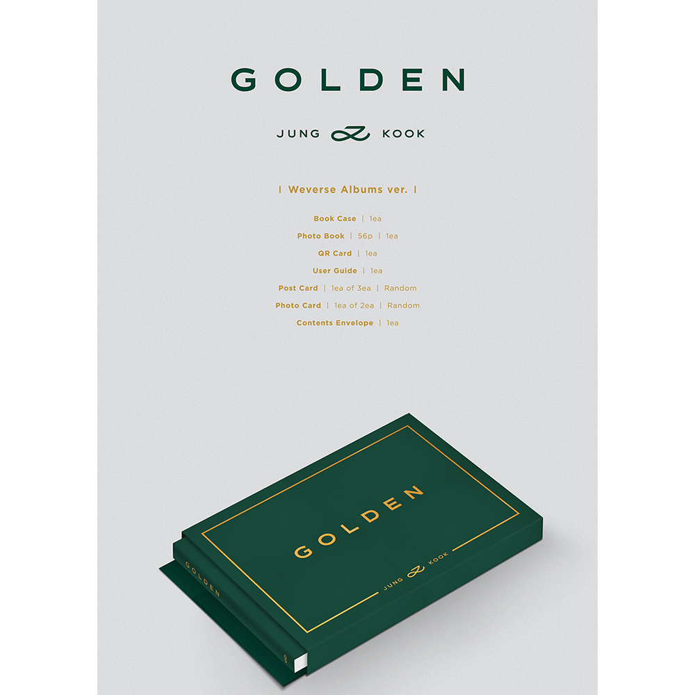 Album Solo Hybe Labels Bts Jungkook - Golden phiên bản album Weverse